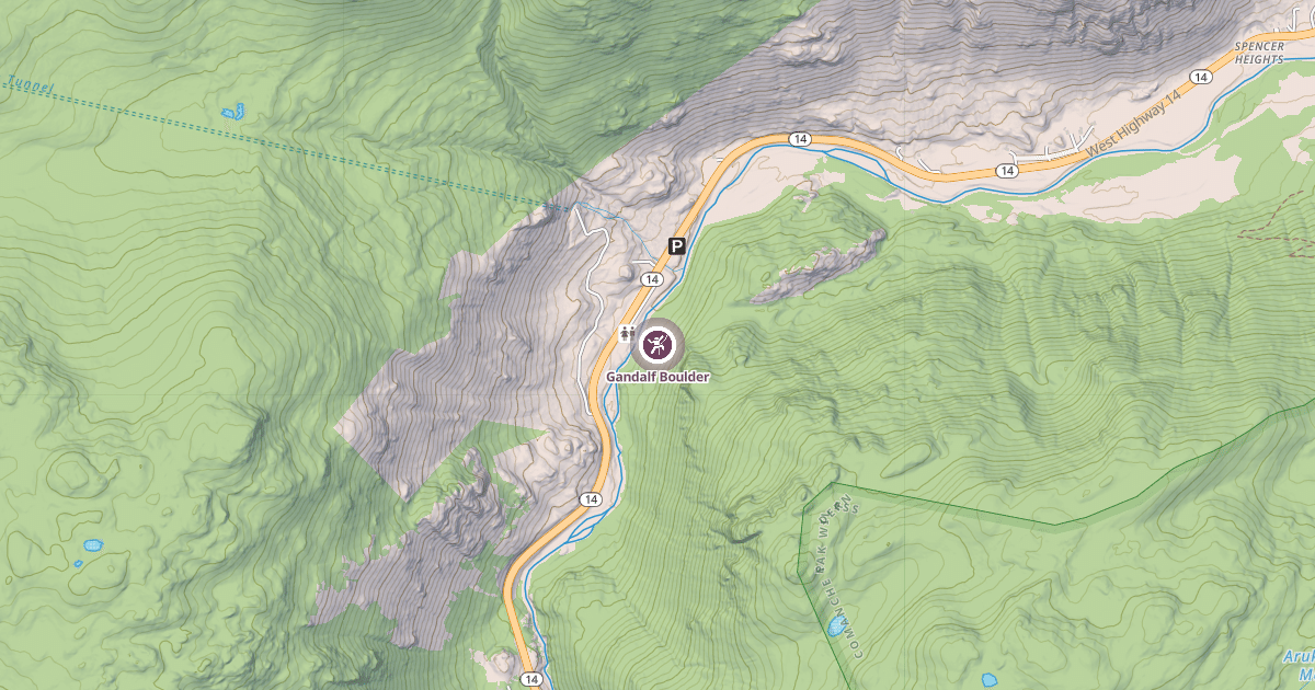 Map preview of Gandalf Boulder