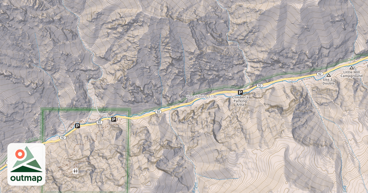 Map of Mass Wasting
