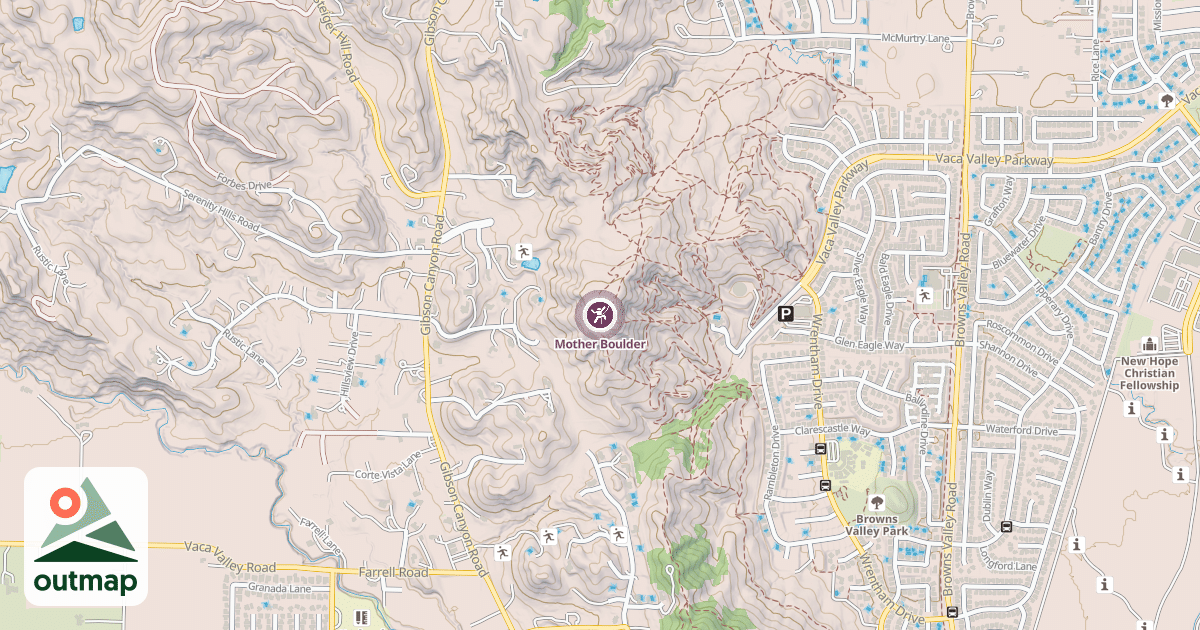Map of Mother Boulder