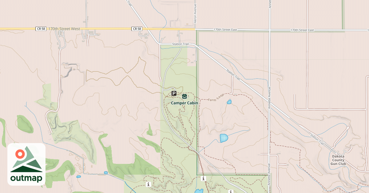 Map of Camper Cabin