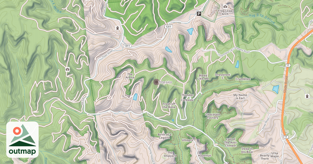 Map of Pimp Juice