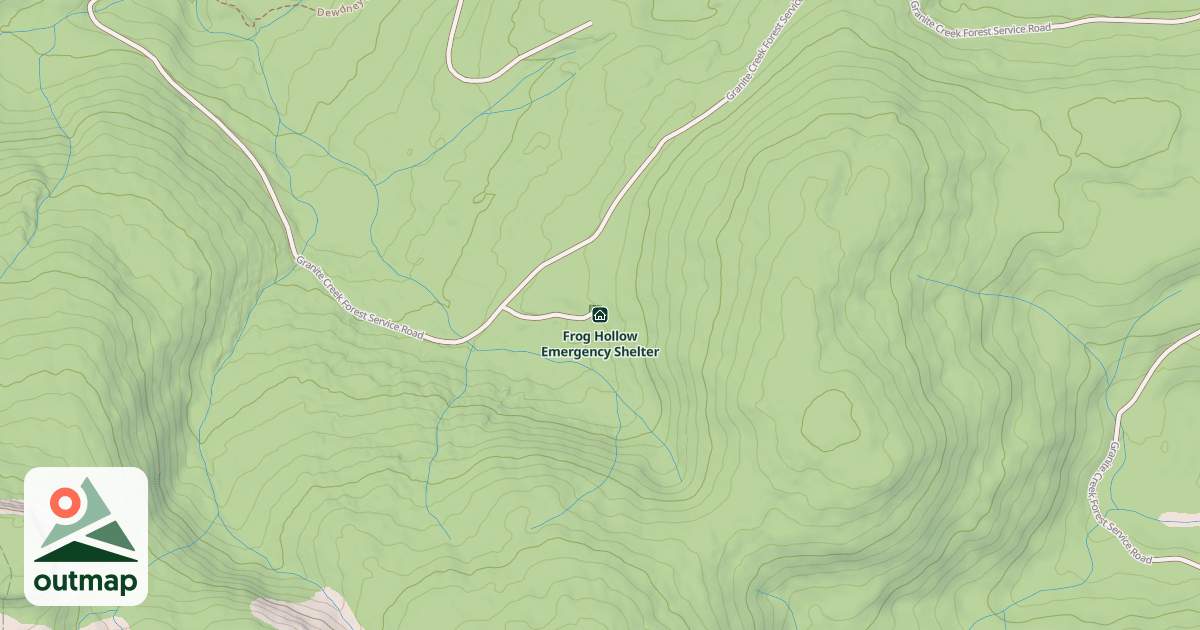 Map of Frog Hollow Emergency Shelter