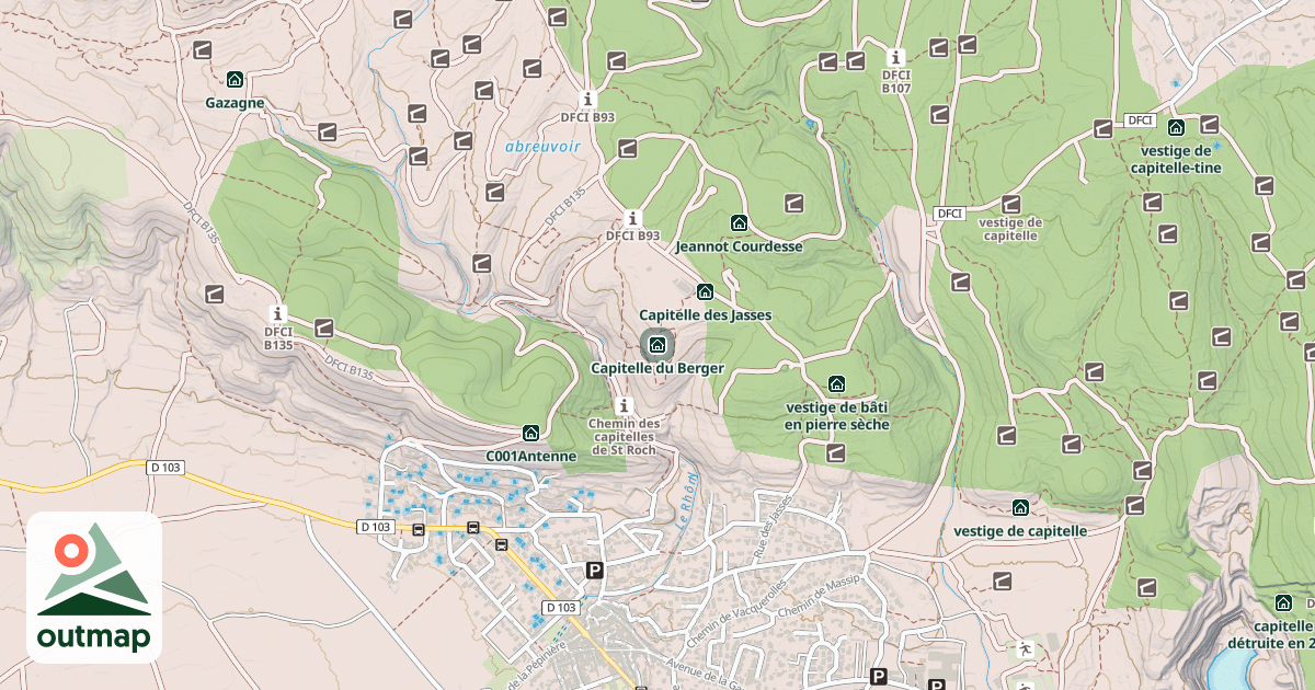 Map of Capitelle du Berger