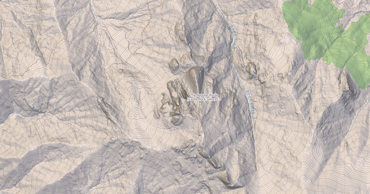 Map preview of The Regular Route (Castle Rock Spire)