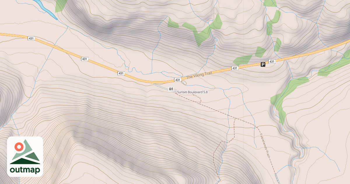 Map of Sunset Boulevard