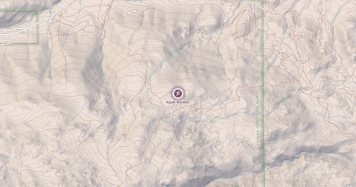 Map preview of Kojak Boulder