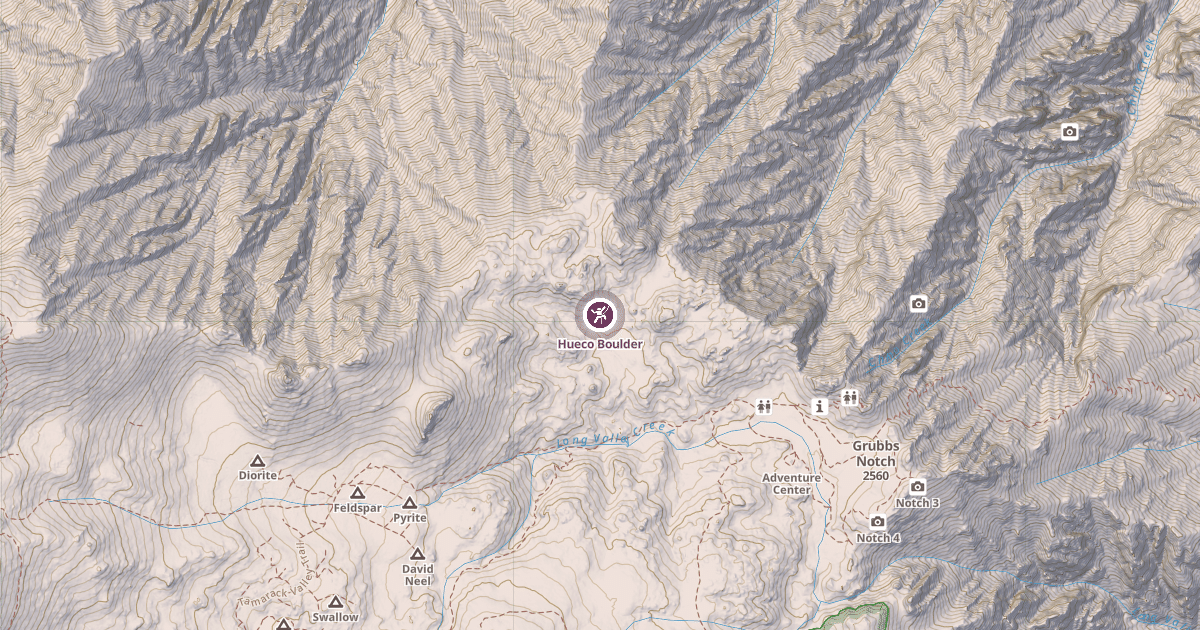Map preview of Hueco Boulder