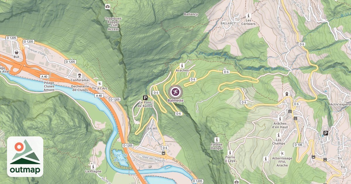 Map of Balmette