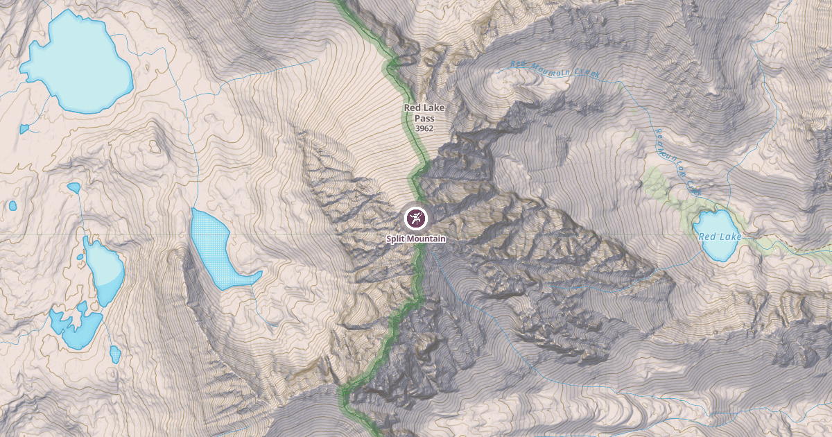 Map preview of Split Mountain