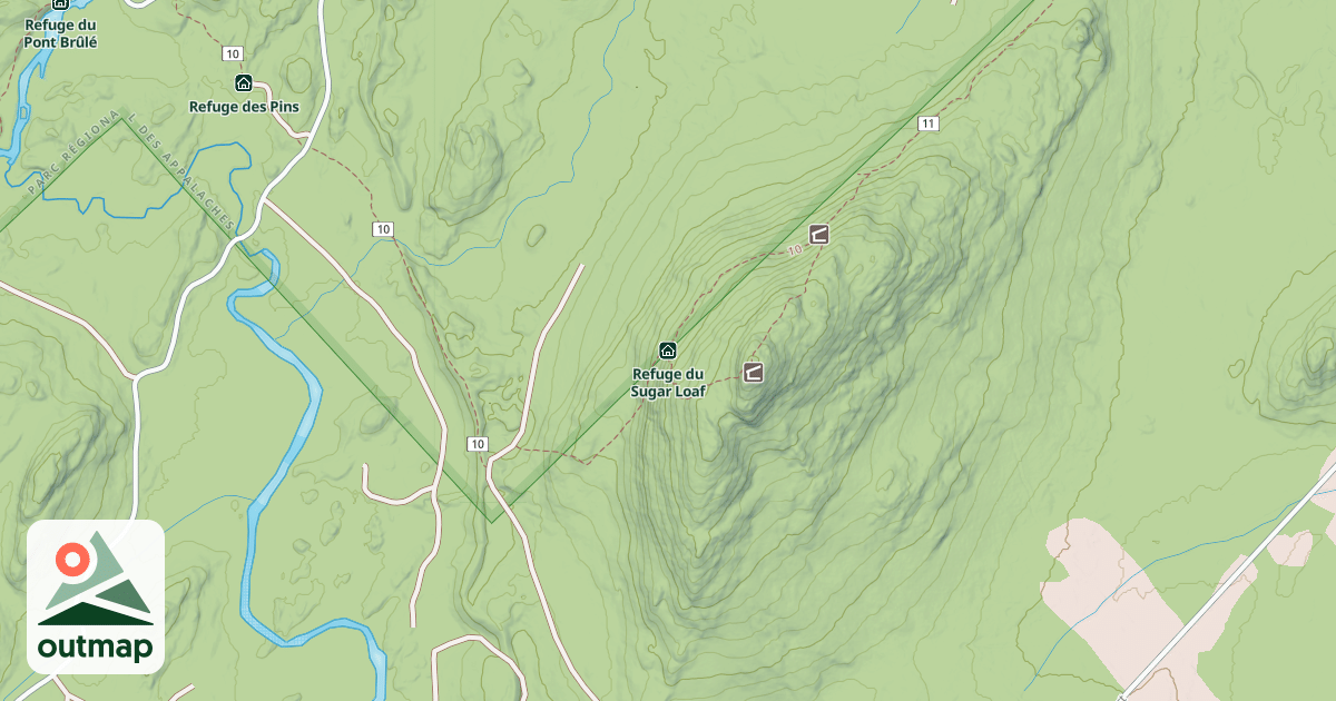 Map of Refuge du Sugar Loaf