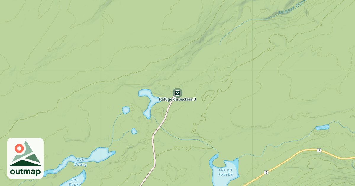 Map of Refuge du secteur 3