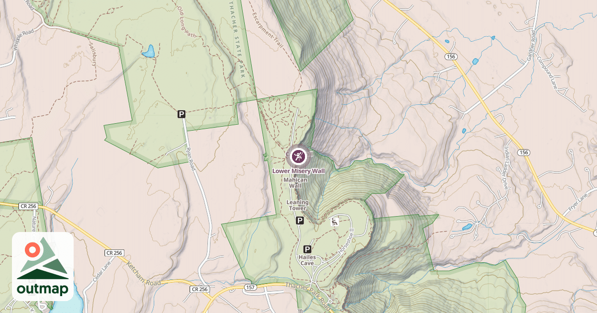 Map of Lower Misery Wall
