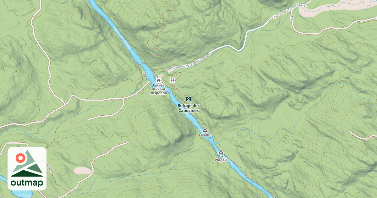 Map of Refuge des Capucines