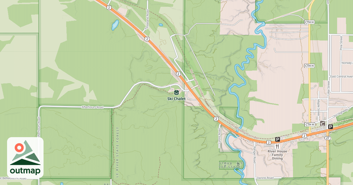 Map of Ski Chalet