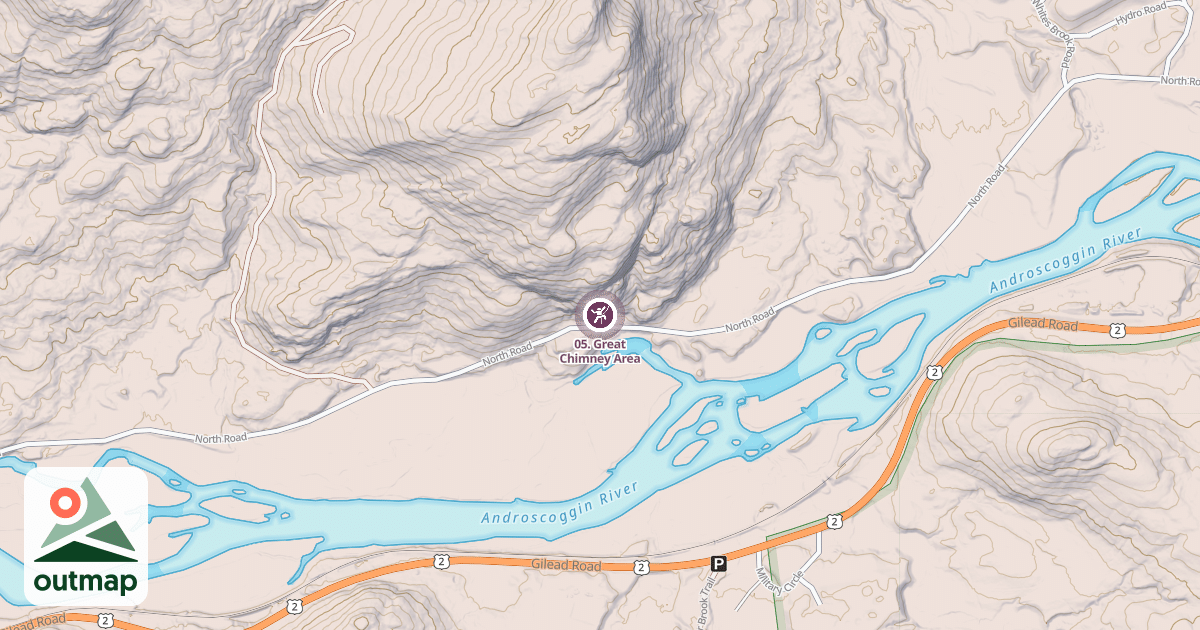 Map of 05. Great Chimney Area