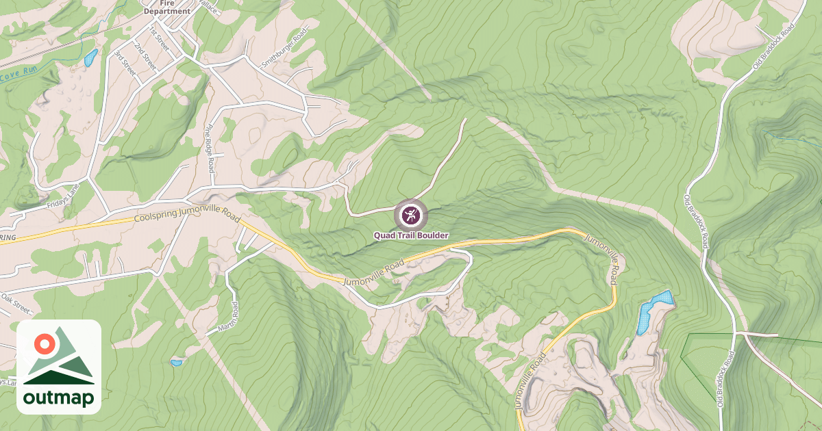 Map of Quad Trail Boulder