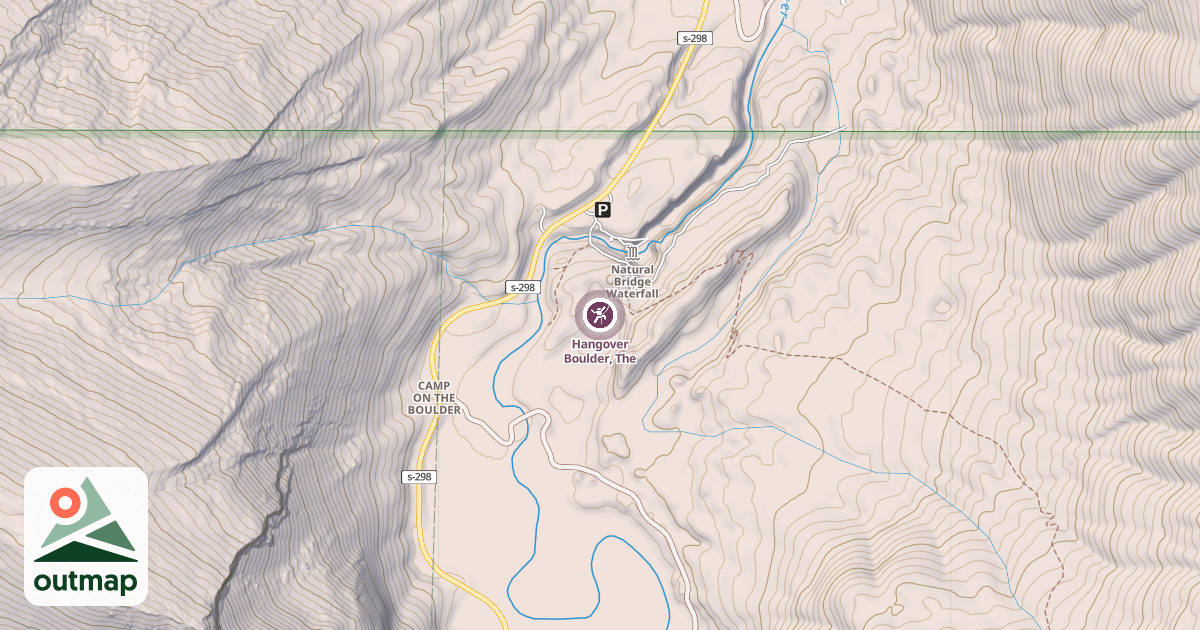 Map of Hangover Boulder, The