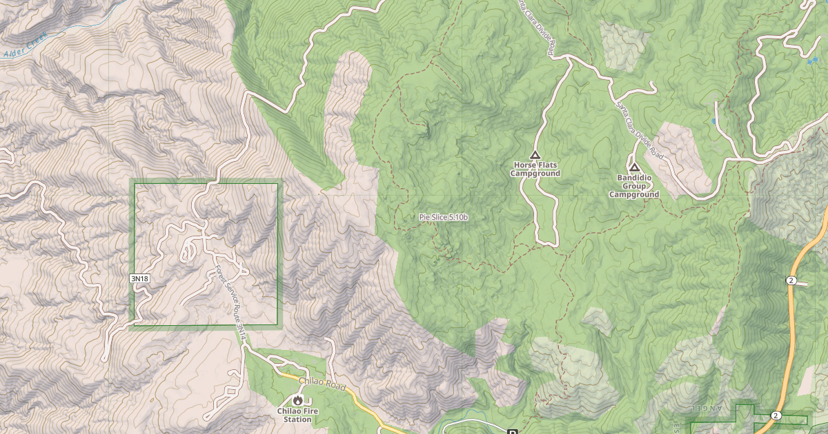 Map preview of Pie Slice