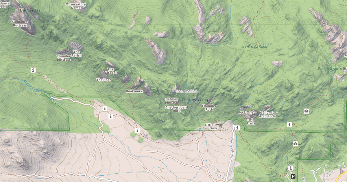 Map preview of Coors Roof