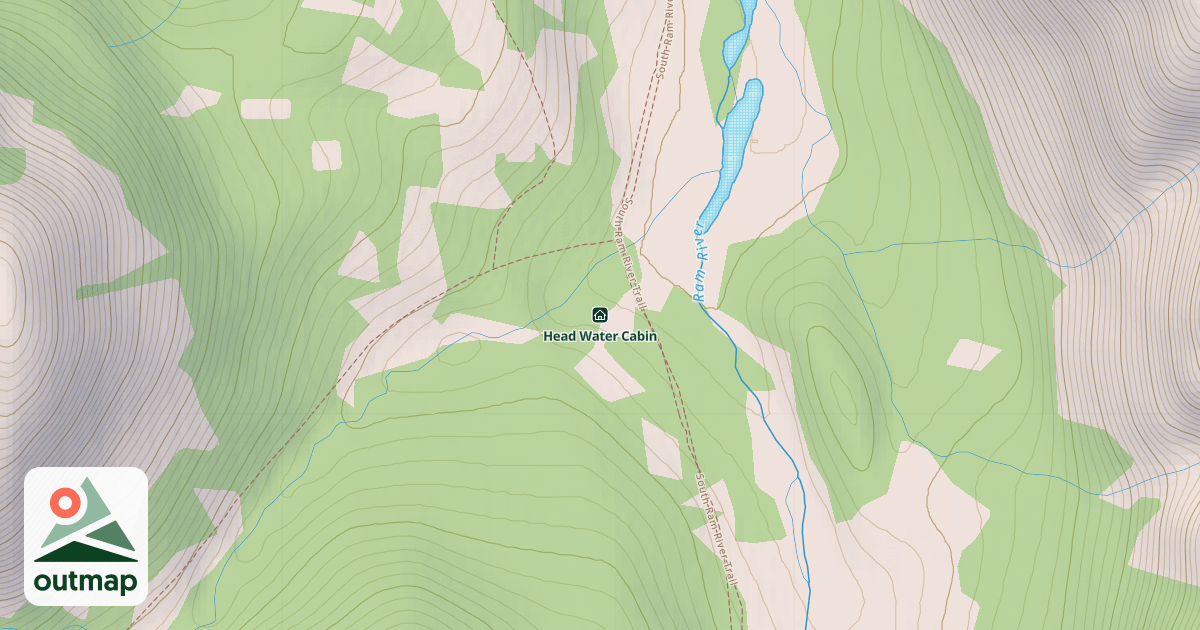 Map of Head Water Cabin