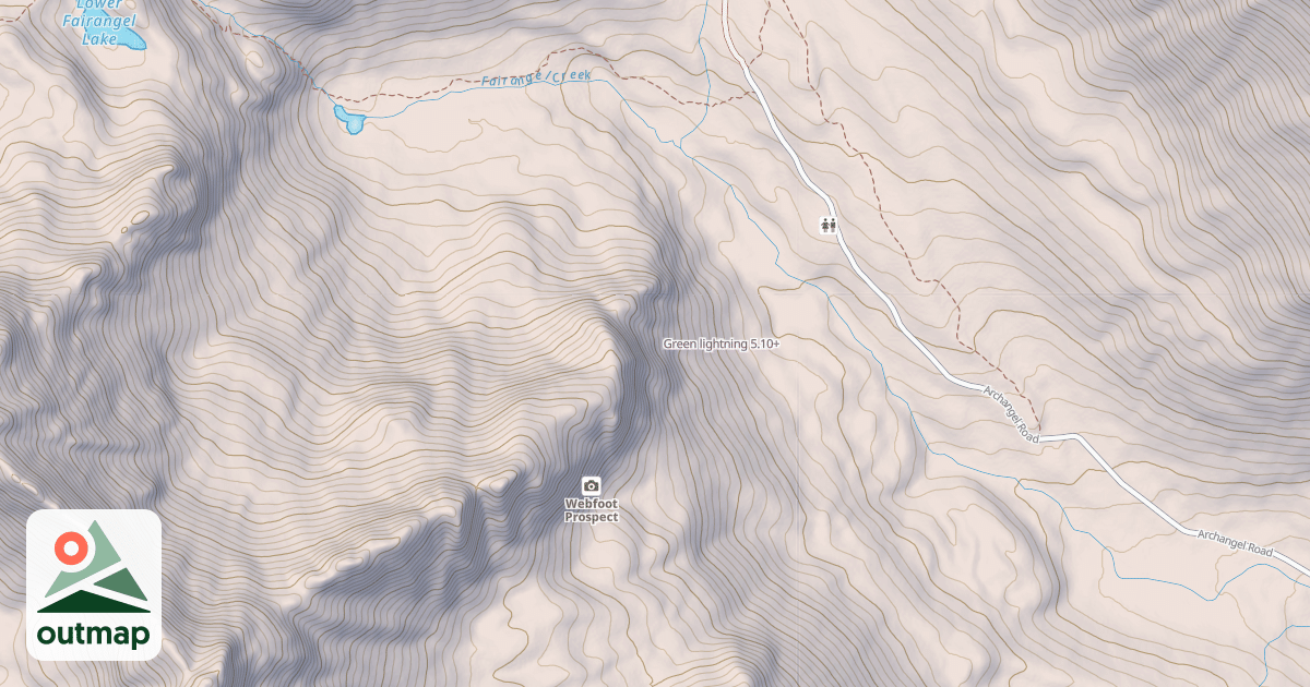 Map of Green lightning