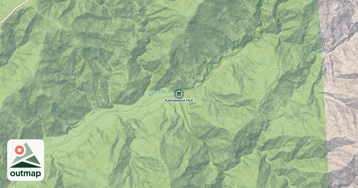 Map of Kawakawa Hut