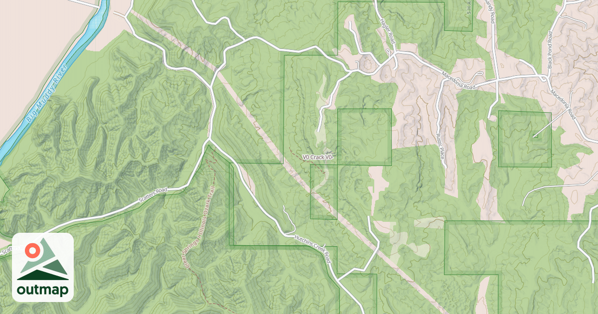 Map of V0 Crack