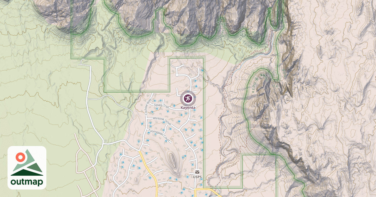 Map of Kayenta