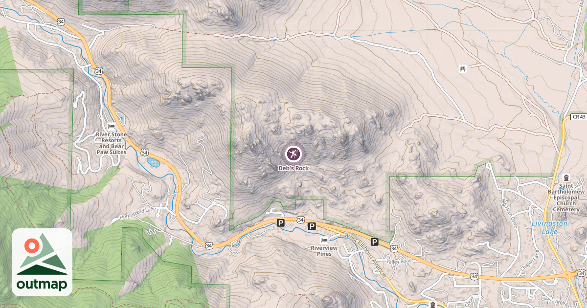 Map of Deb's Rock