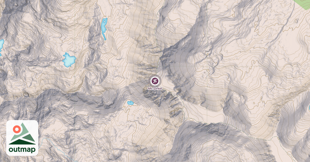 Map of Mt. Zirkel