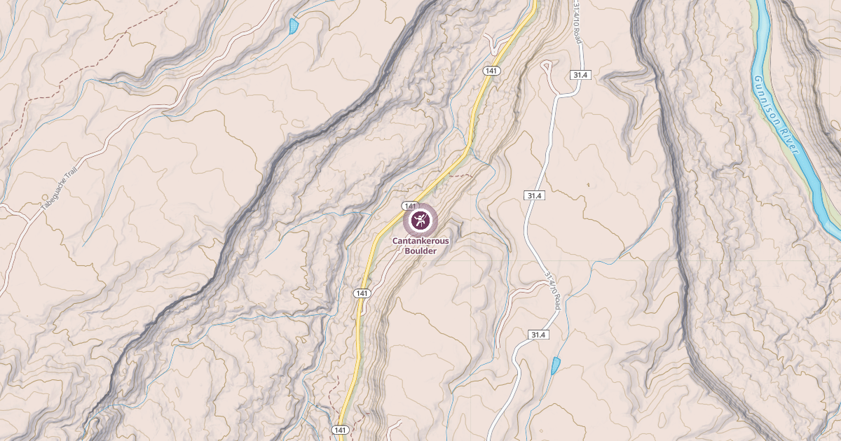Map preview of Cantankerous Boulder