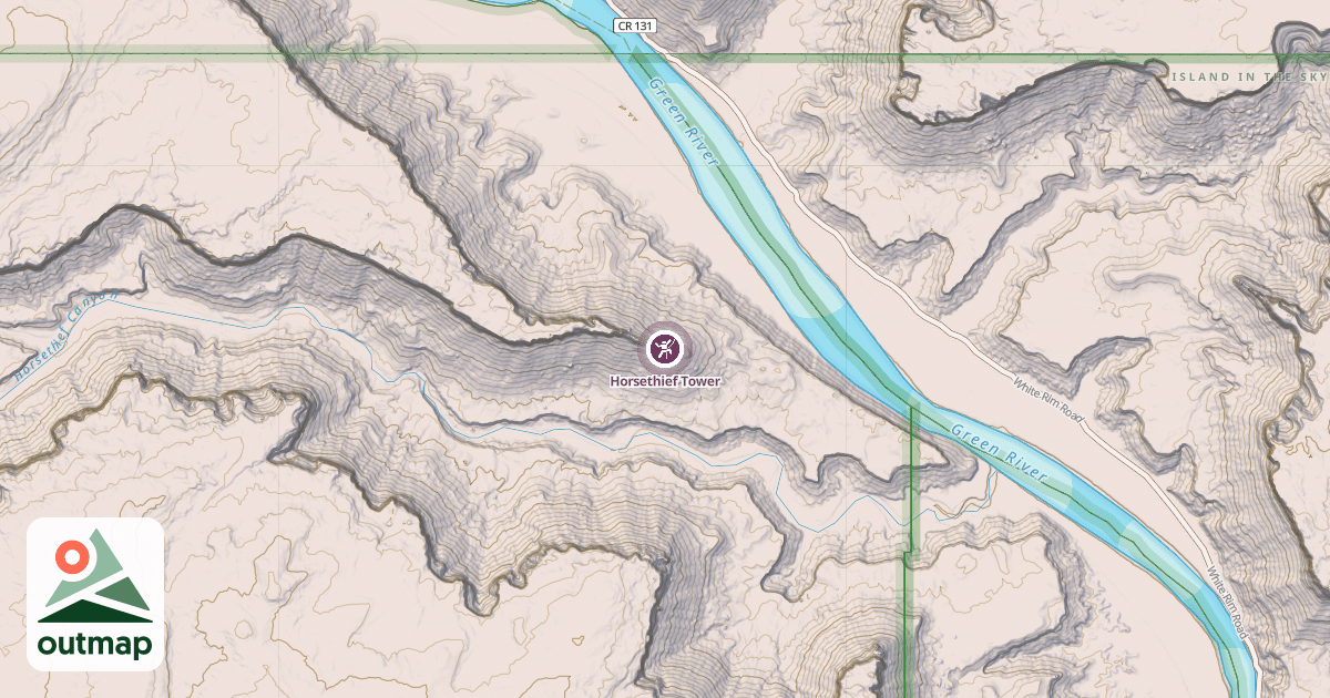 Map of Horsethief Tower