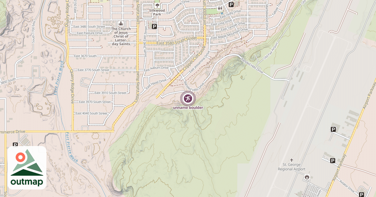 Map of unname boulder