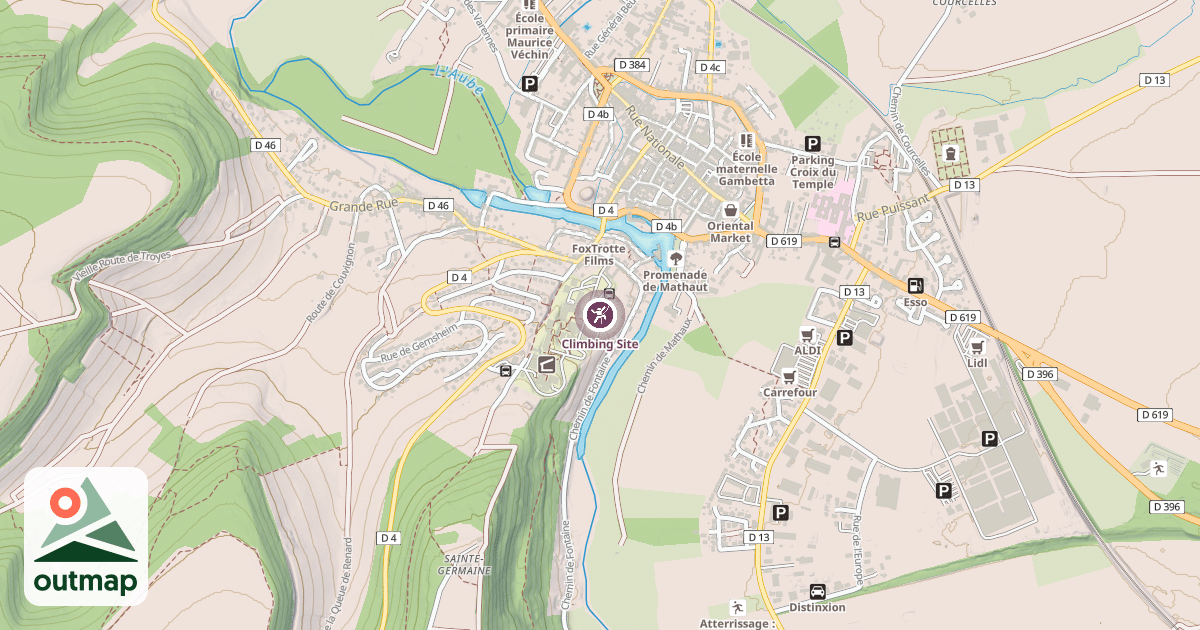 Map of Climbing Site