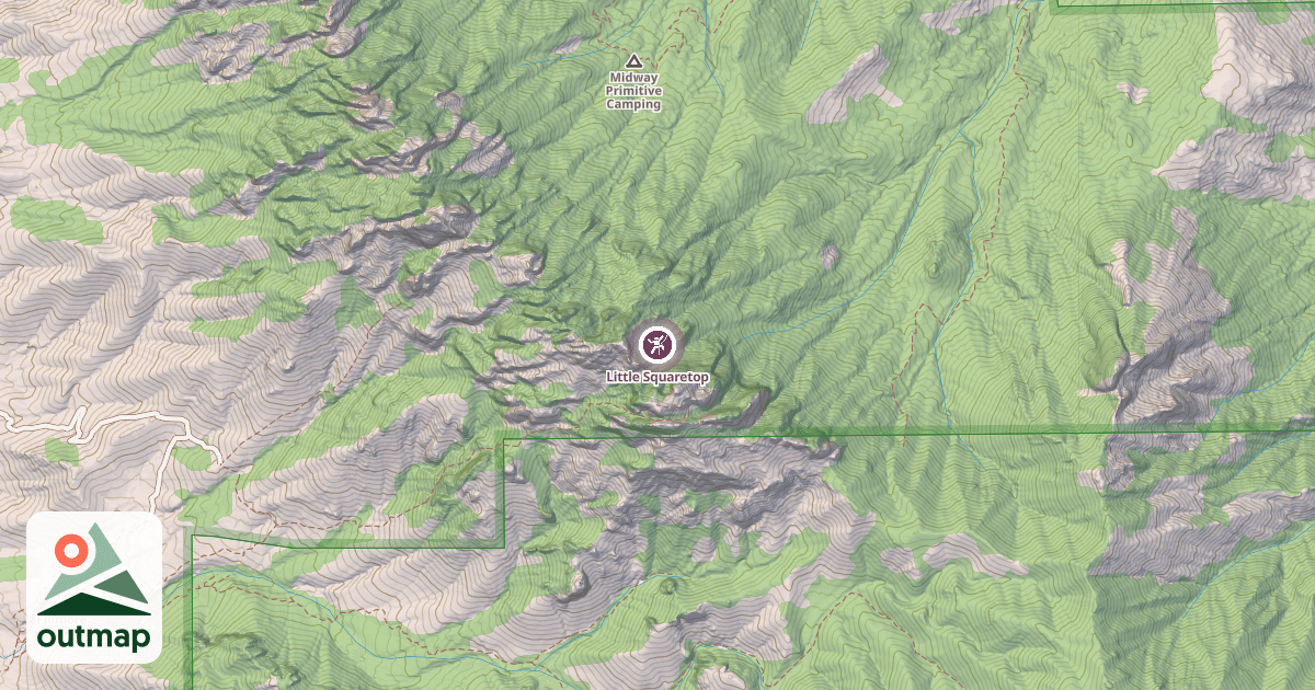 Map of Little Squaretop