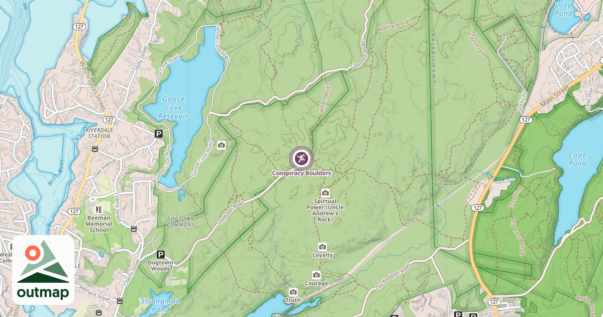 Map of Conspiracy Boulders