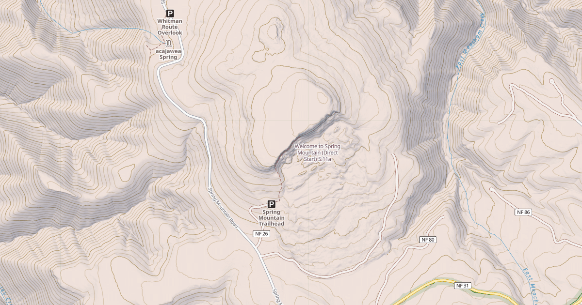 Map preview of Welcome to Spring Mountain (Direct Start)