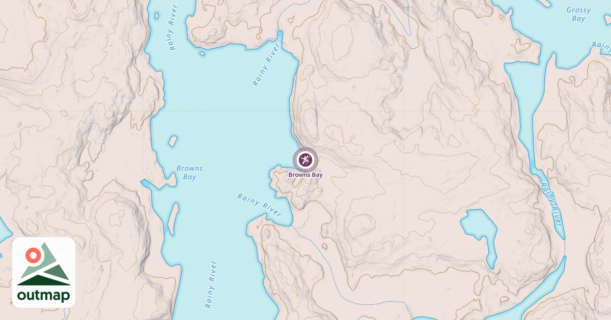 Map of Browns Bay