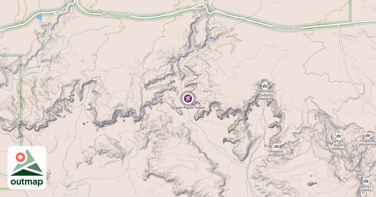 Map of Organ Pipes Tower