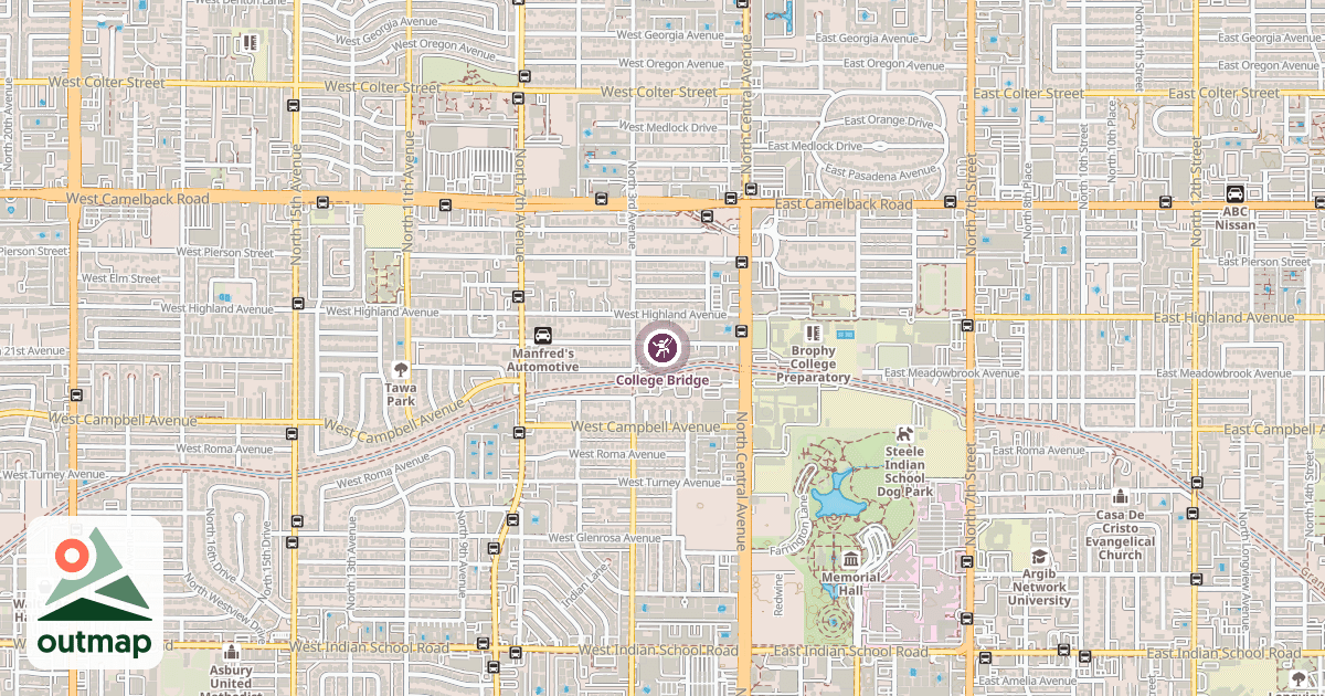 Map of College Bridge