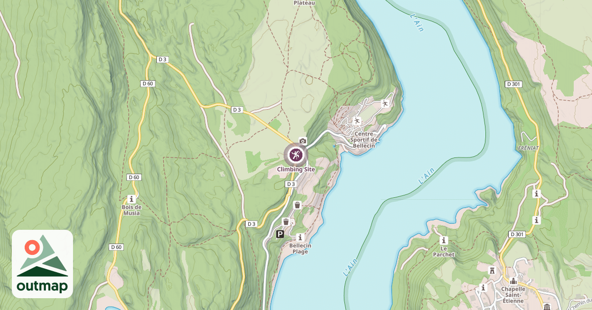 Map of Climbing Site