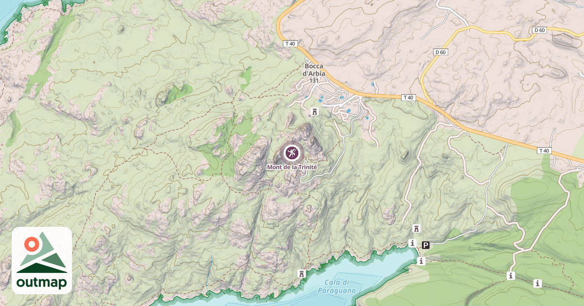 Map of Mont de la Trinité