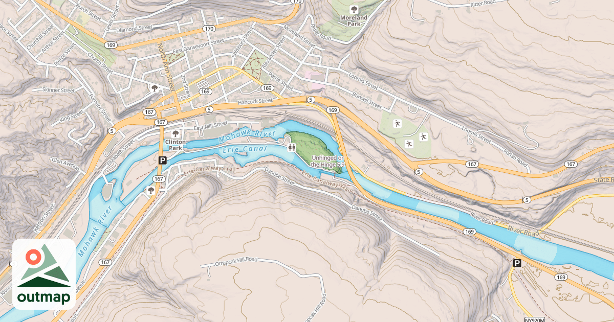 Map of Unhinged or the Hinge