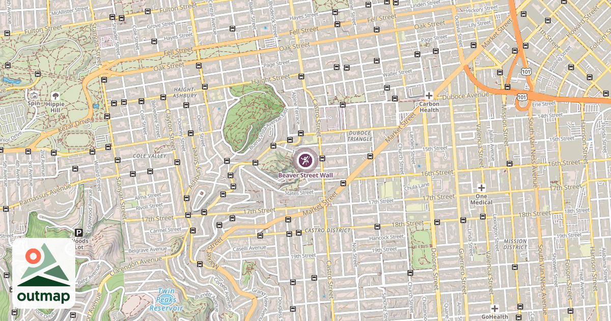 Map of Beaver Street Wall
