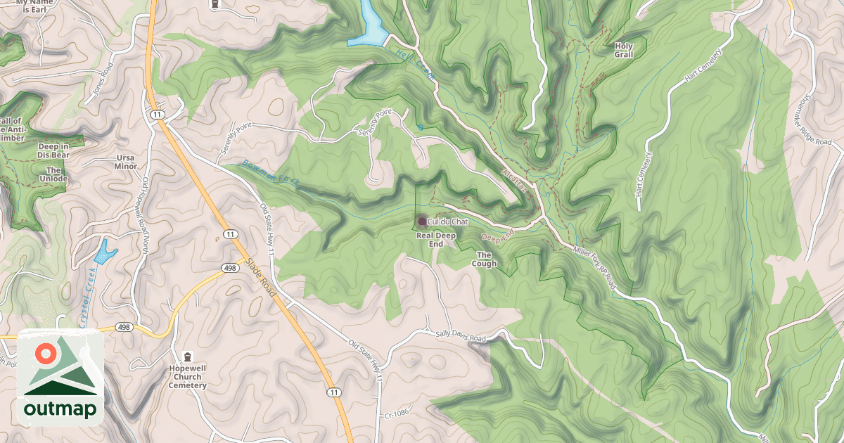 Map of Cul du Chat