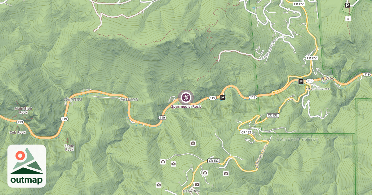 Map of Spasmodic  Rock