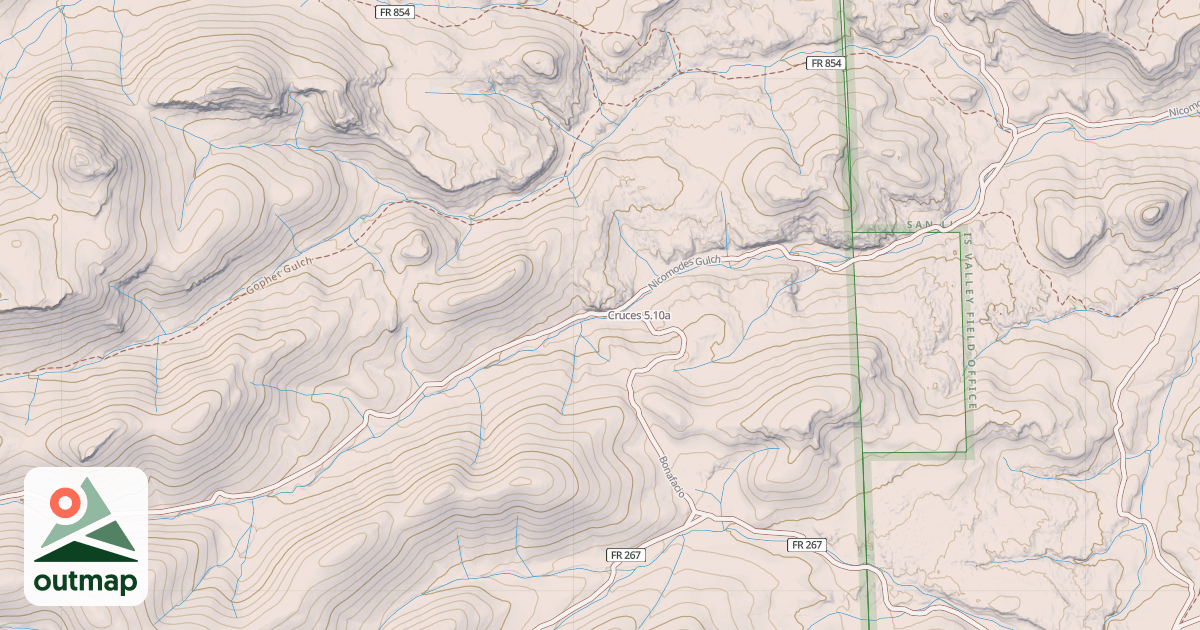 Map of Cruces
