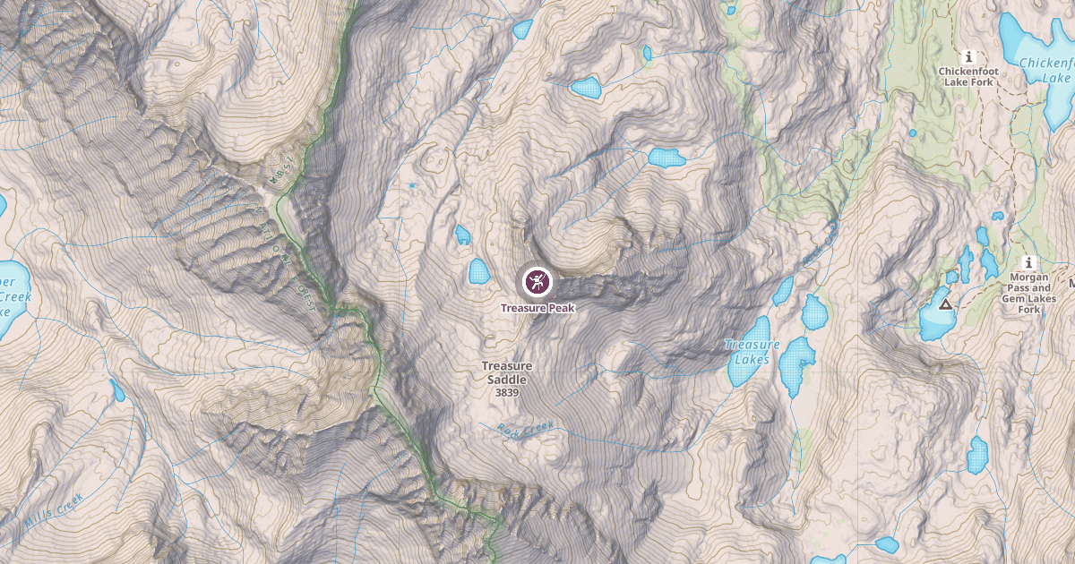 Map preview of Treasure Peak