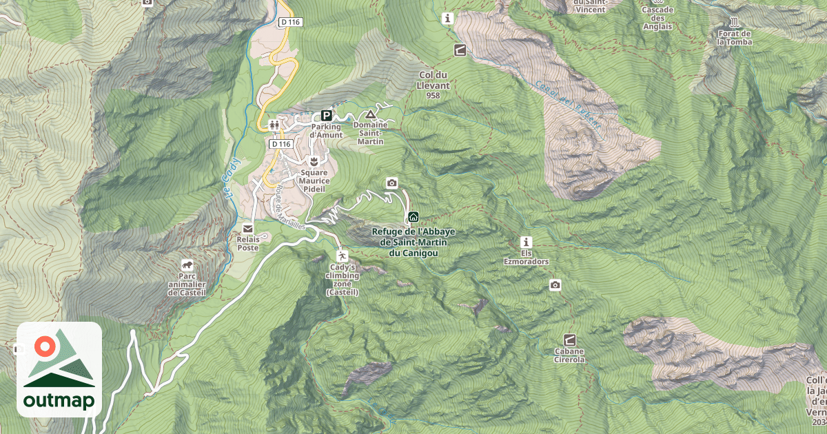 Map of Refuge de l'Abbaye de Saint-Martin du Canigou