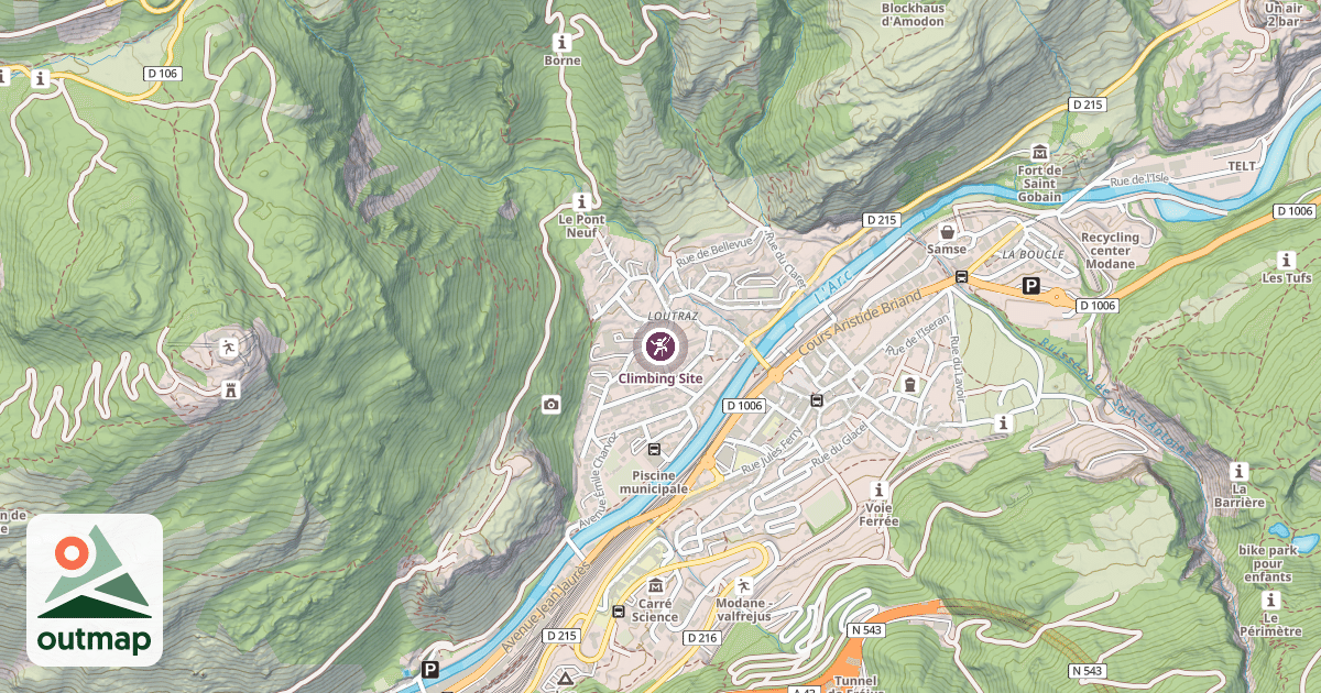 Map of Climbing Site